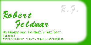 robert feldmar business card